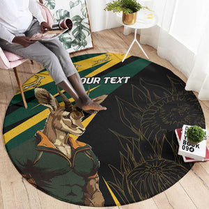 South Africa Bokke Personalised Round Carpet Mascot Dynamic