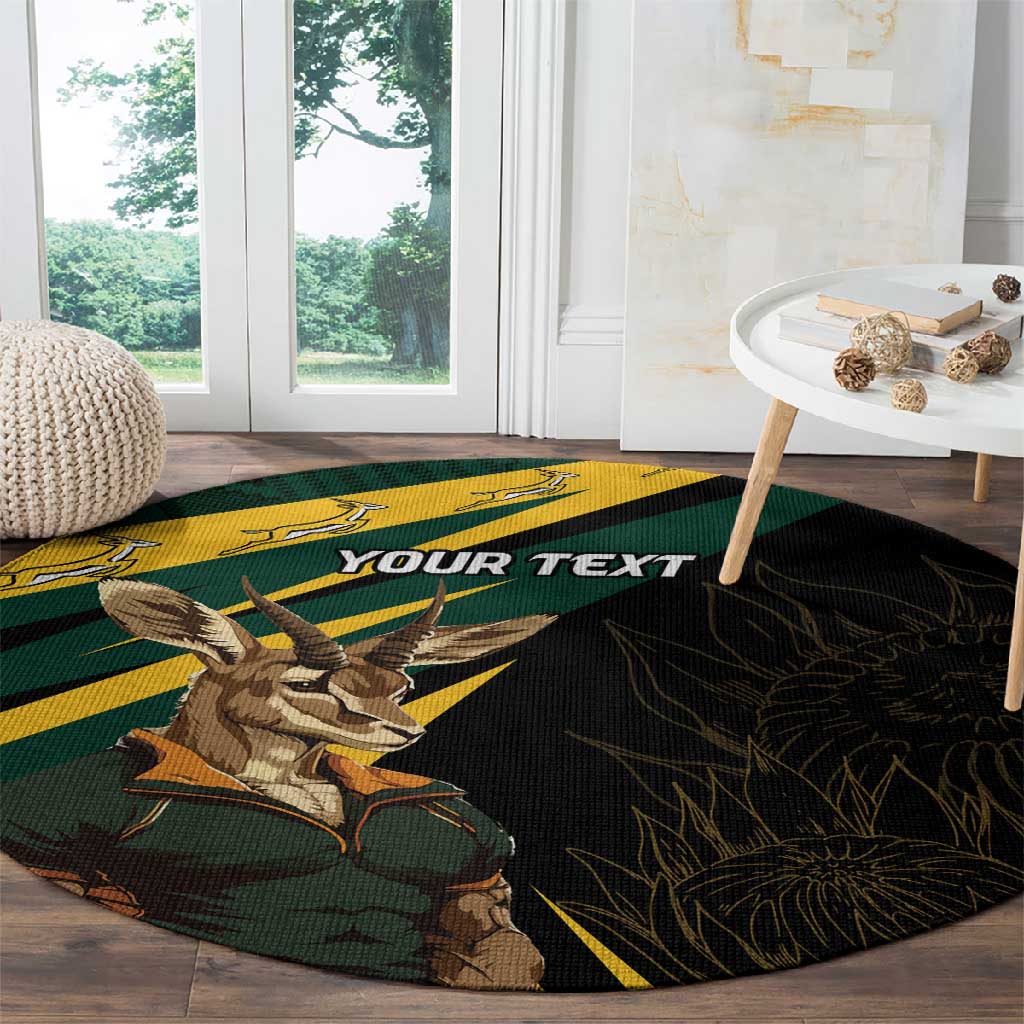 South Africa Bokke Personalised Round Carpet Mascot Dynamic