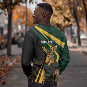 South Africa Bokke Personalised Sweatshirt Mascot Dynamic