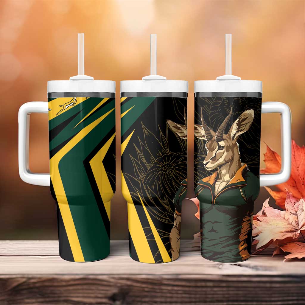 South Africa Bokke Personalised Tumbler With Handle Mascot Dynamic