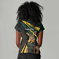 South Africa Bokke Personalised Women V-Neck T-Shirt Mascot Dynamic