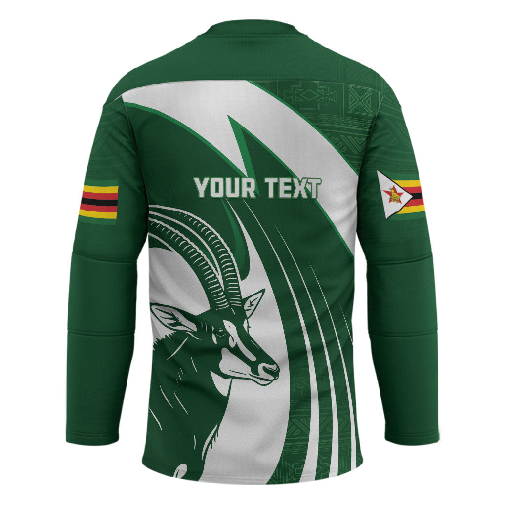 Zimbabwe Sables Afro Batik Personalized Hockey Jersey
