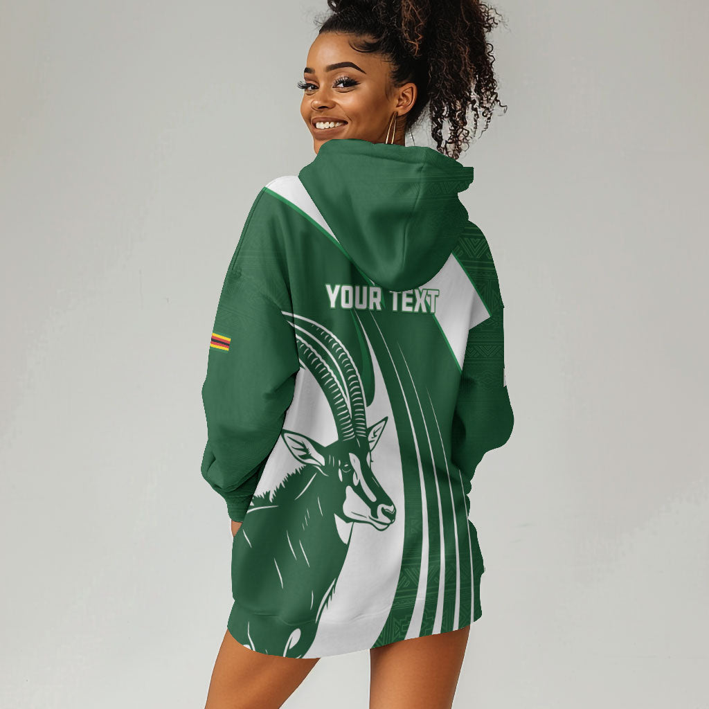 Zimbabwe Sables Afro Batik Personalized Hoodie Dress