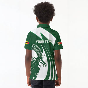 Zimbabwe Sables Afro Batik Personalized Kid Polo Shirt
