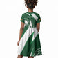 Zimbabwe Sables Afro Batik Personalized Kid Short Sleeve Dress
