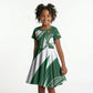 Zimbabwe Sables Afro Batik Personalized Kid Short Sleeve Dress