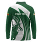 Zimbabwe Sables Afro Batik Personalized Long Sleeve Polo Shirt