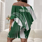 Zimbabwe Sables Afro Batik Personalized Off Shoulder Short Dress