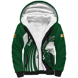 Zimbabwe Sables Afro Batik Personalized Sherpa Hoodie