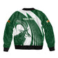 Zimbabwe Sables Afro Batik Personalized Sleeve Zip Bomber Jacket