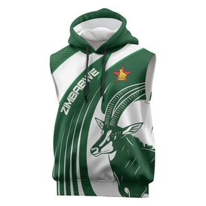 Zimbabwe Sables Afro Batik Personalized Sleeveless Hoodie