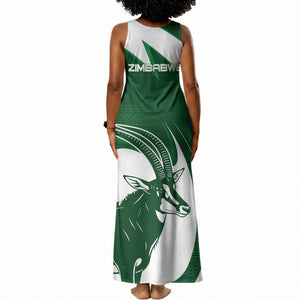 Zimbabwe Sables Afro Batik Personalized Tank Maxi Dress