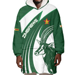 Zimbabwe Sables Afro Batik Personalized Wearable Blanket Hoodie