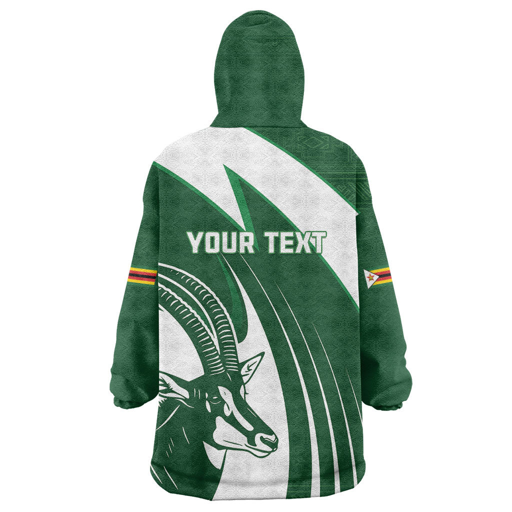 Zimbabwe Sables Afro Batik Personalized Wearable Blanket Hoodie