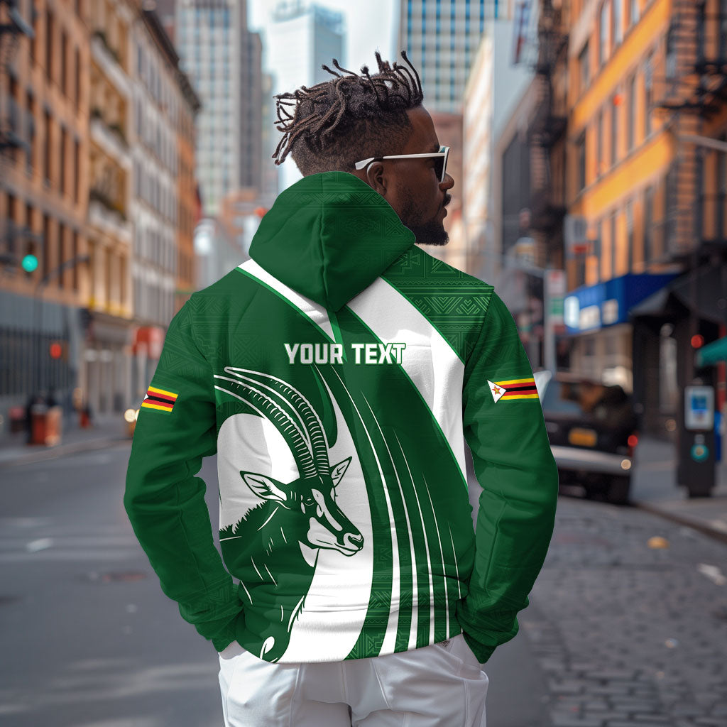 Zimbabwe Sables Afro Batik Personalized Zip Hoodie