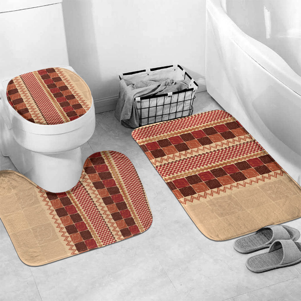 Zimbabwe Heritage Kudhinda Inspired Print Bathroom Set