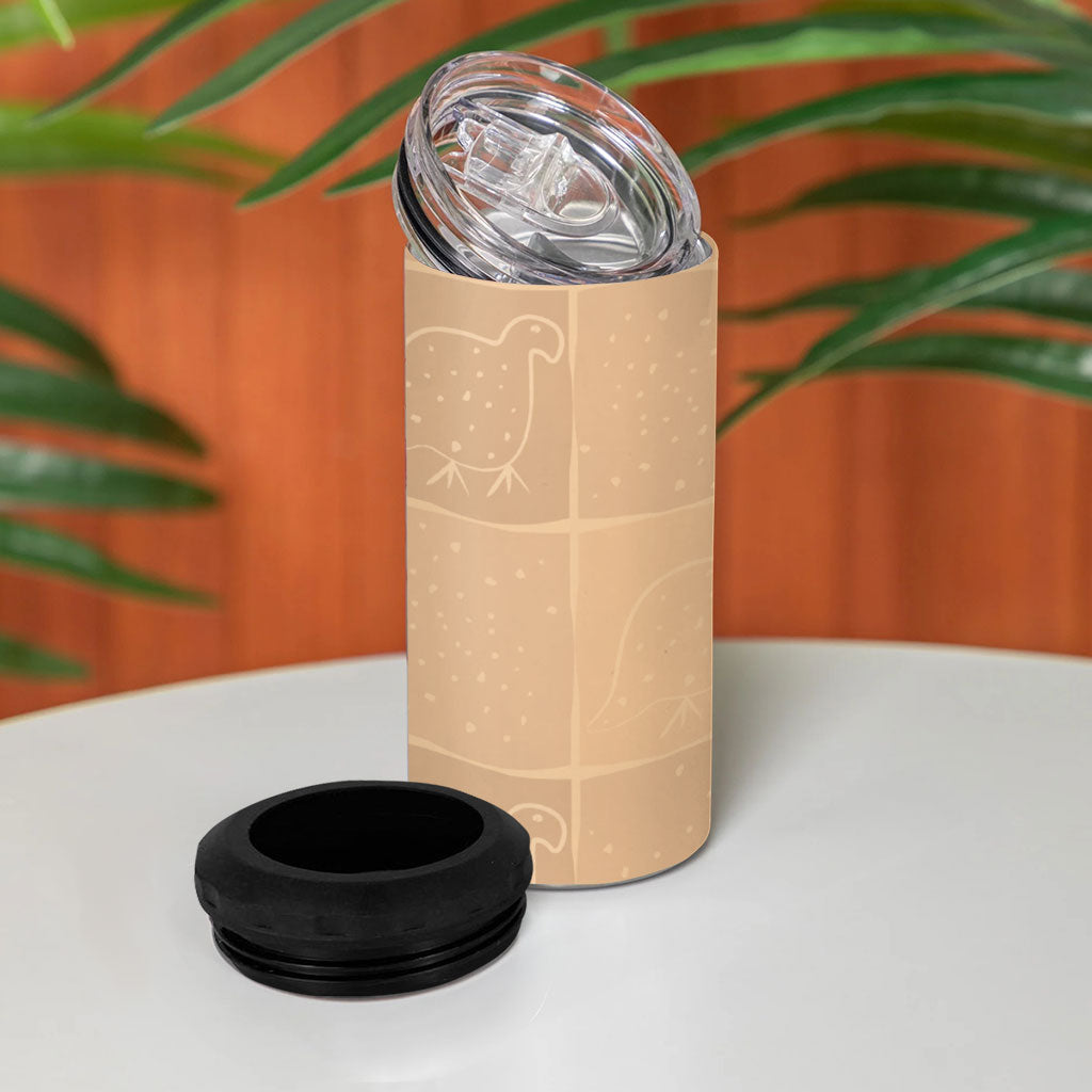 Zimbabwe Heritage Kudhinda Inspired Print 4 in 1 Can Cooler Tumbler