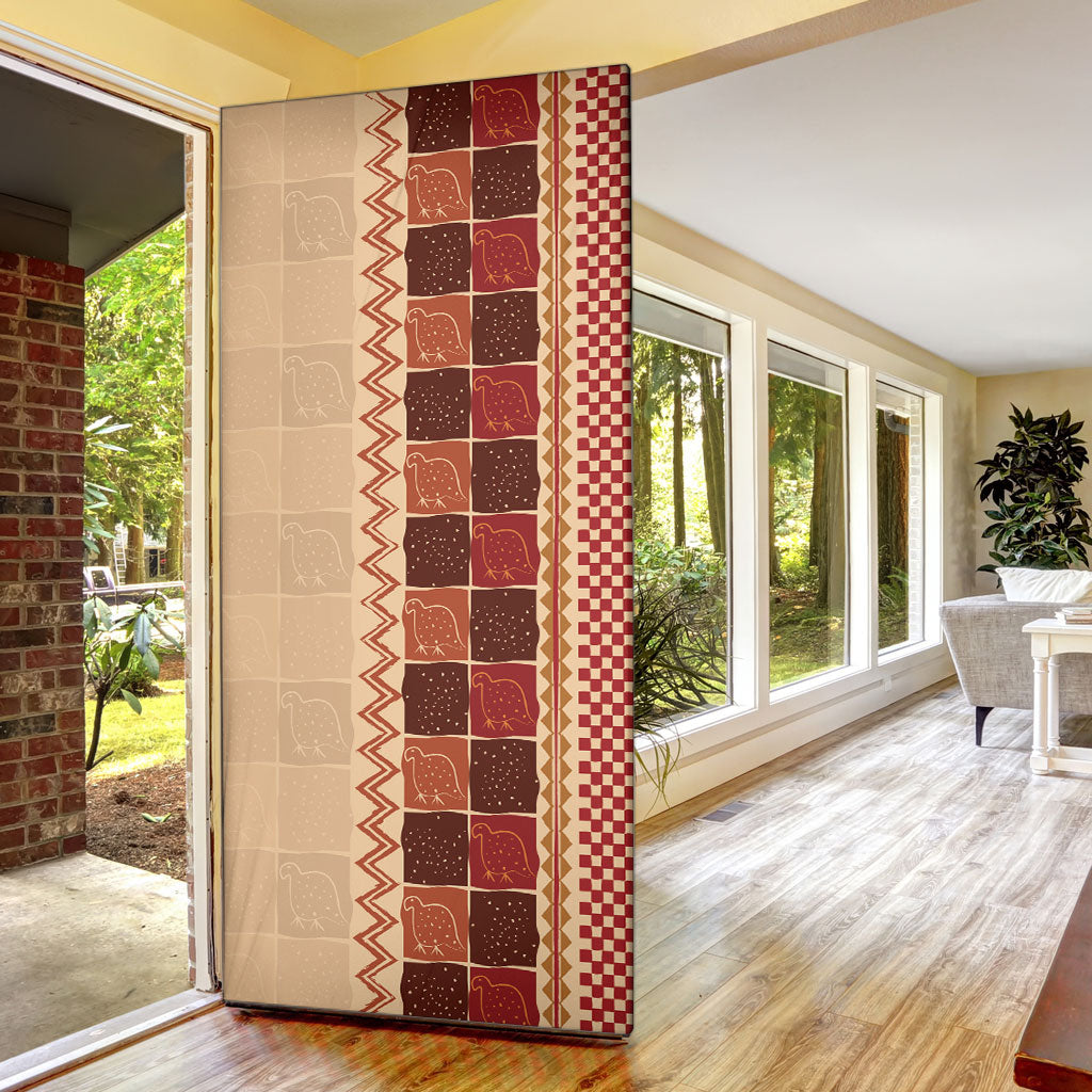 Zimbabwe Heritage Kudhinda Inspired Print Door Cover