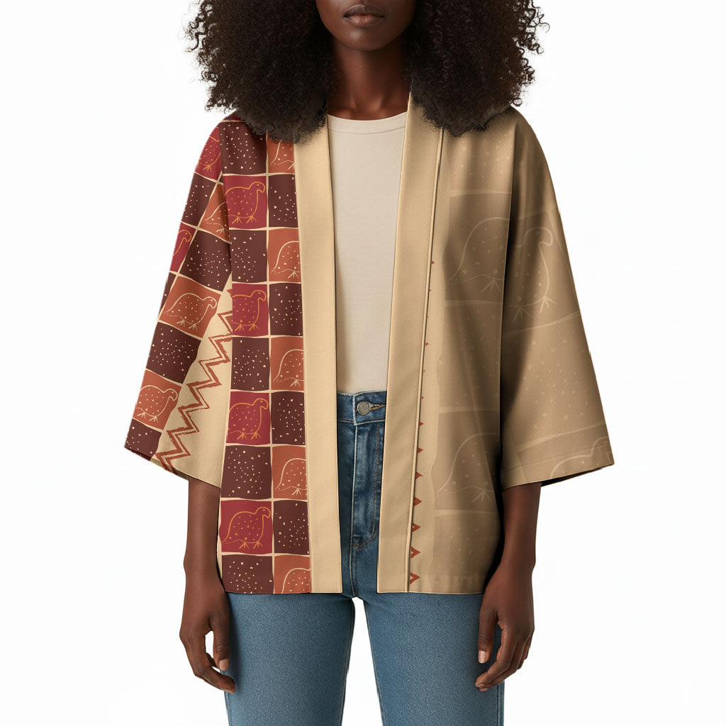 Zimbabwe Heritage Kudhinda Inspired Print Kimono