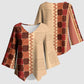 Zimbabwe Heritage Kudhinda Inspired Print Kimono Sleeve Blouse