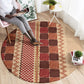 Zimbabwe Heritage Kudhinda Inspired Print Round Carpet