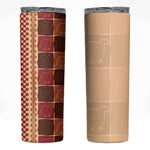 Zimbabwe Heritage Kudhinda Inspired Print Skinny Tumbler
