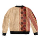 Zimbabwe Heritage Kudhinda Inspired Print Sleeve Zip Bomber Jacket