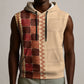 Zimbabwe Heritage Kudhinda Inspired Print Sleeveless Hoodie