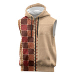 Zimbabwe Heritage Kudhinda Inspired Print Sleeveless Zip Hoodie