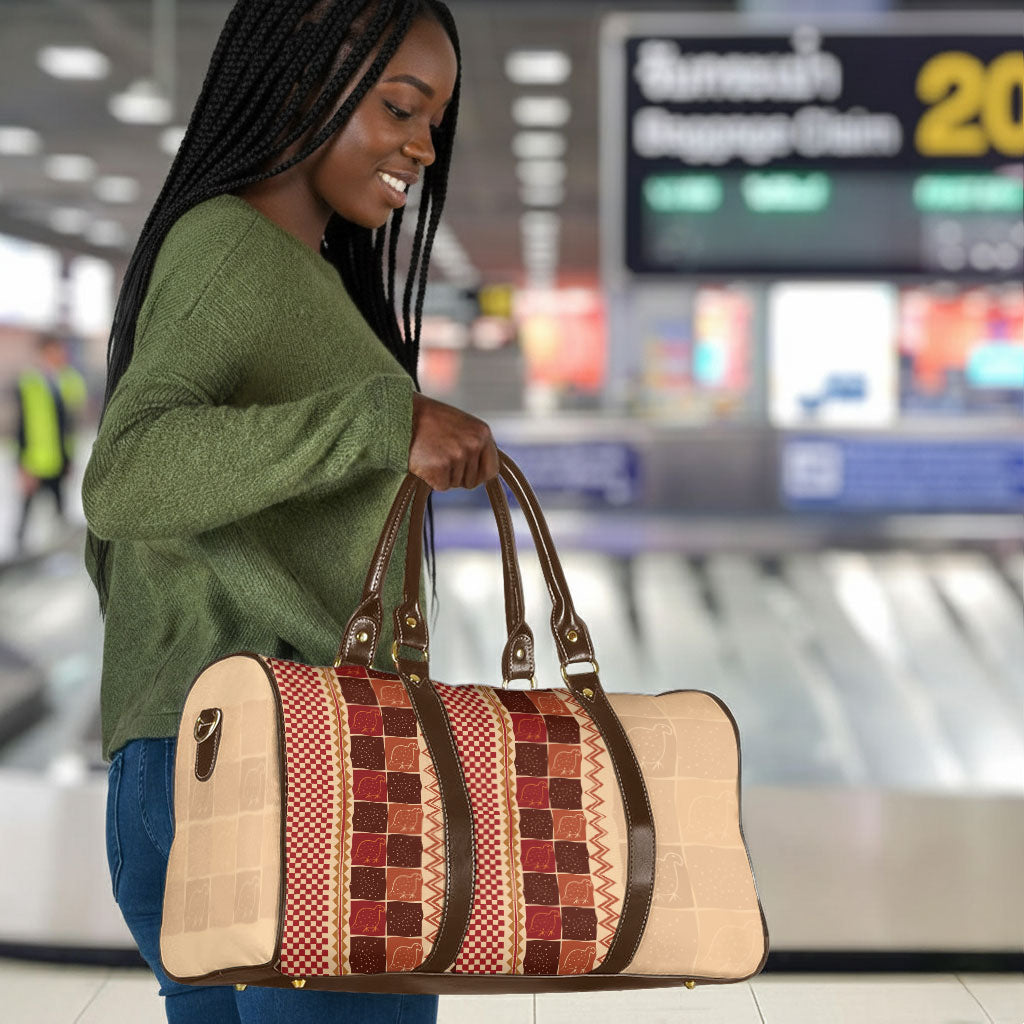 Zimbabwe Heritage Kudhinda Inspired Print Travel Bag