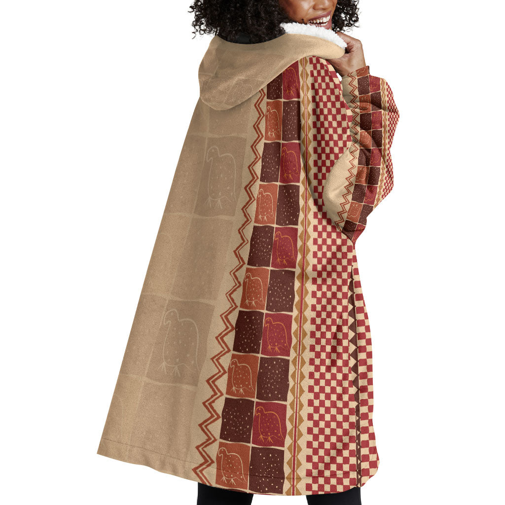 Zimbabwe Heritage Kudhinda Inspired Print Wearable Blanket Hoodie