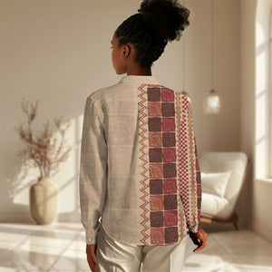 Zimbabwe Heritage Kudhinda Inspired Print Women Casual Shirt