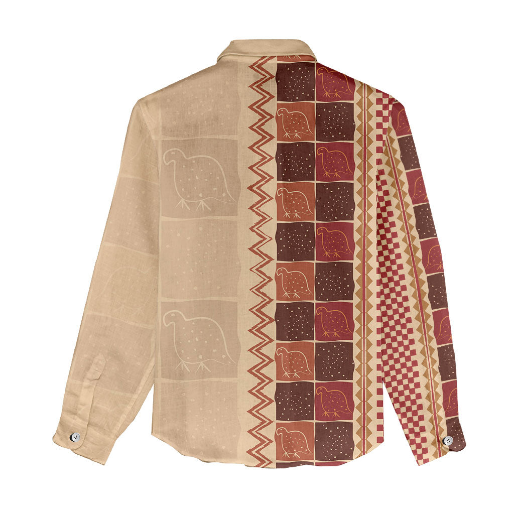 Zimbabwe Heritage Kudhinda Inspired Print Women Casual Shirt