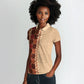 Zimbabwe Heritage Kudhinda Inspired Print Women Polo Shirt
