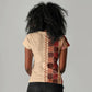 Zimbabwe Heritage Kudhinda Inspired Print Women V-Neck T-Shirt