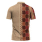Zimbabwe Heritage Kudhinda Inspired Print Zipper Polo Shirt
