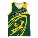 Personalised South Africa Rugby Basketball Jersey Bokke Champions Sporty Dynamics - African Pride