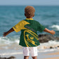 Personalised South Africa Rugby Kid Hawaiian Shirt Bokke Champions Sporty Dynamics
