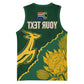 Personalised South Africa Rugby 2023 Basketball Jersey Bokke Champions Kente Ethnic - African Pride