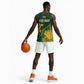 Personalised South Africa Rugby 2023 Basketball Jersey Bokke Champions Kente Ethnic - African Pride
