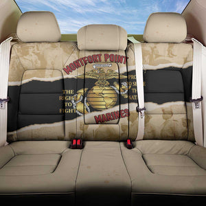 Montfort Point Marines Back Car Seat Cover African American First To Fight Prejudice