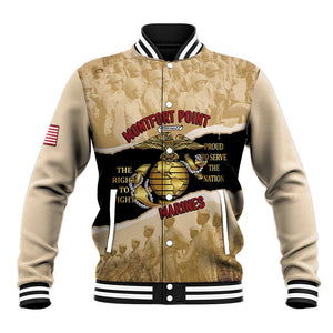 Montfort Point Marines Baseball Jacket African American First To Fight Prejudice