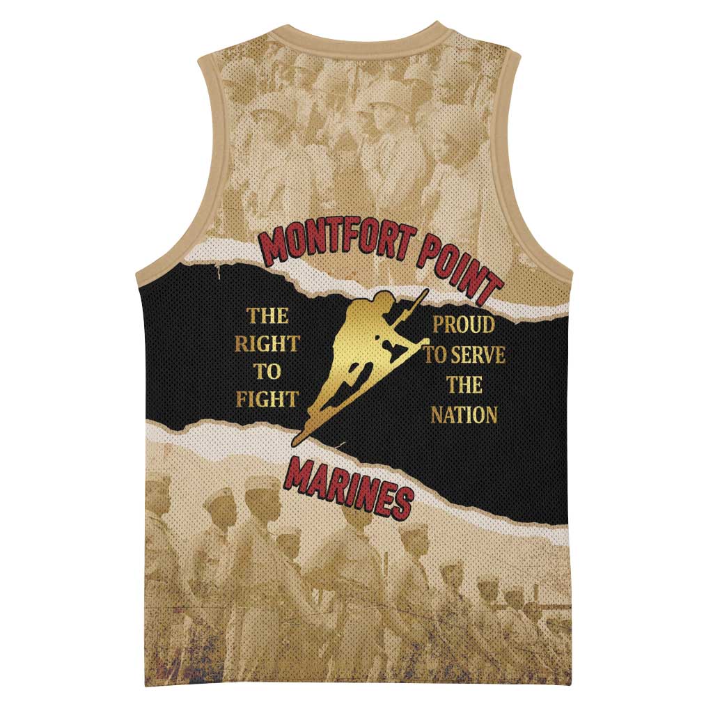 Montfort Point Marines Basketball Jersey African American First To Fight Prejudice