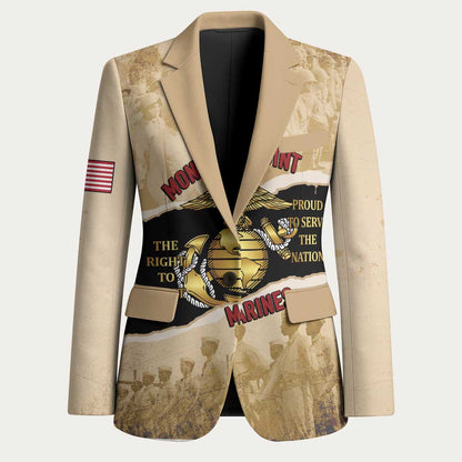 Montfort Point Marines Blazer African American First To Fight Prejudice