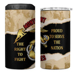 Montfort Point Marines 4 in 1 Can Cooler Tumbler African American First To Fight Prejudice