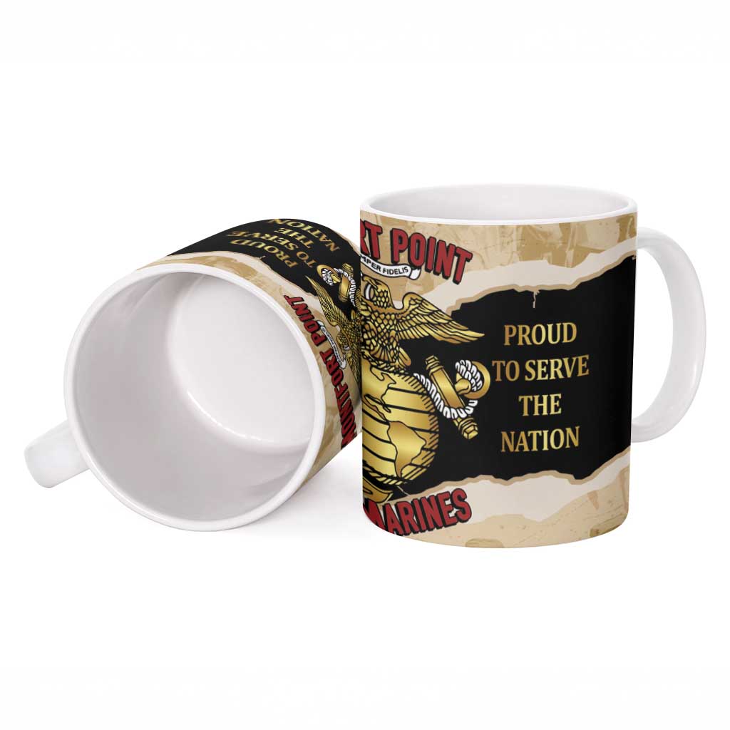 Montfort Point Marines Ceramic Mug African American First To Fight Prejudice