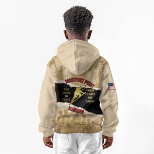 Montfort Point Marines Kid Hoodie African American First To Fight Prejudice