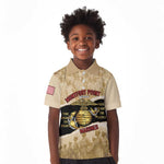 Montfort Point Marines Kid Polo Shirt African American First To Fight Prejudice