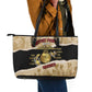 Montfort Point Marines Leather Tote Bag African American First To Fight Prejudice