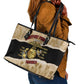 Montfort Point Marines Leather Tote Bag African American First To Fight Prejudice